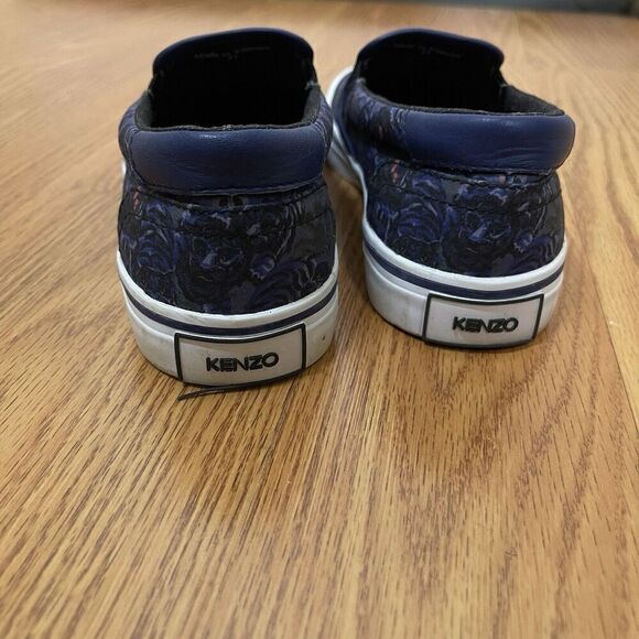 KENZO blue tiger canvas slip on sneaker shoes size 37 - Picture 4 of 7